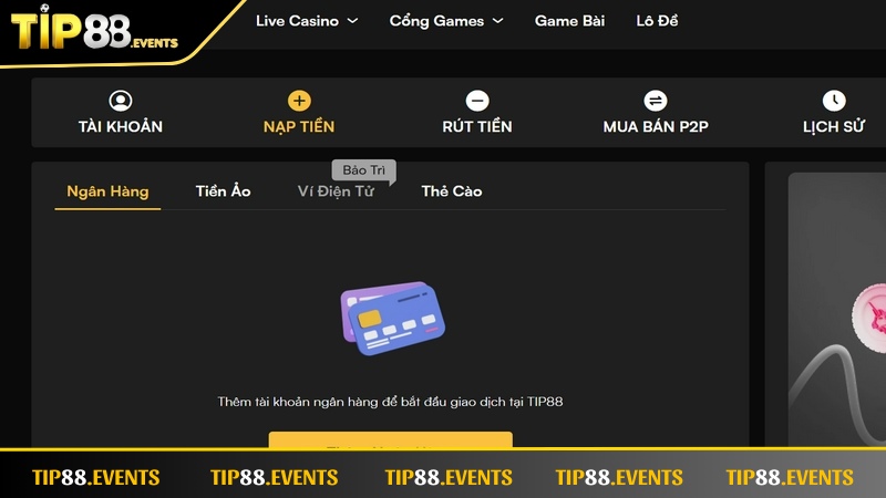 Hướng Dẫn Cách Nạp Tiền TIP88 Đơn Giản Và An Toàn Cách chuyển vốn cược qua Internet banking khá đơn giản